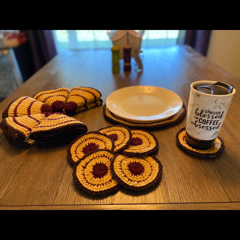 Fall Theme Coaster Set
